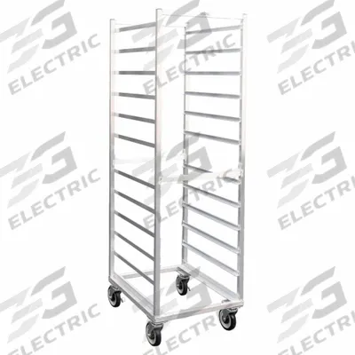 NEW AGE INDUSTRIAL Poly Box/Sheet Pan Combination Rack: 13 Slots, 5 in Betw Shelves - Combination Poly Box & Sheet Pan Storage Racks