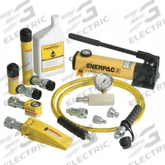 ENERPAC Hydraulic Lifting Set: 5 ton Cylinder Nominal Capacity, 5 ton Capacity with Attachments (MPN MLP5). Key specifications — attr96685: G2535L; attr98870: ENERPAC; attr96683: Mfr. No. RC-55; attr96684: Mfr. No. P142; attr1160276: Hydraulic Lifting Set.