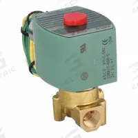 REDHAT Solenoid Valve: 2-Way, Normally Closed, 1/4 in Pipe Size, 24V DC, High Flow, Brass Body (MPN 8262H208LF 24/DC). Key specifications — Pipe Size: 1/4 in; Voltage: 24V DC; Brand: REDHAT.