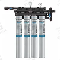 PENTAIR/EVERPURE Water Filtration System: 0.5 micron, 6.7 gpm, 29 3/4 in Overall Ht (MPN EV932504-75). Key specifications — Product Type: Ice Machine System; Filter Media: Carbon; Brand: PENTAIR/EVERPURE; Reduces: Scale.