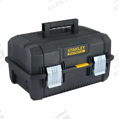 STANLEY Tool Box: 12 1/8 in W 8 3/4 in D 11 1/2 in H, Foam, Black, Hinged Lid - Structural Foam Tool Boxes