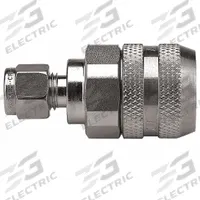 PARKER Hydraulic Quick Connect Hose Coupling: 1/4 in Coupling Size, 316 Stainless Steel (MPN FS-251-4MZ). Key specifications — Body Material: 316 Stainless Steel; Thread Size: 9/16"-18; Seal Material: Fluorocarbon; Brand: PARKER.