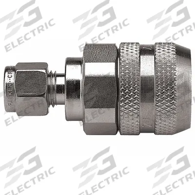 PARKER Hydraulic Quick Connect Hose Coupling: 1/4 in Coupling Size - Parker FET Series Hydraulic Quick-Connect Coupling Bodies