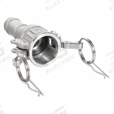 USA INDUSTRIALS Cam and Groove Coupling: 4 in Coupling Size, 100 psi Max. Working Pressure @ 70 F - Type C Stainless Steel Cam & Groove Fittings
