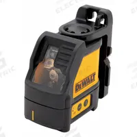 DEWALT Cross Line Laser: 2 Lines and 0 Dots, Red Beam, 0 Planes, ±1/8 in @ 30 ft Accuracy, Included (MPN DW088K). Key specifications — attr935979: Alkaline; attr934757: DEWALT; attr936112: ±1/8 in @ 30 ft; attr936114: Electronic Self-Leveling; attr935981: Kit Box.