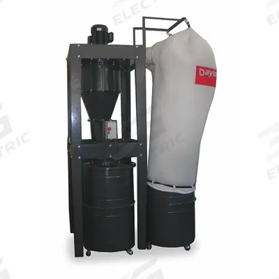 Dayton Wood Dust Collector: Cyclone, 230/460V AC - Central Cyclone-Style Wood Dust Collectors