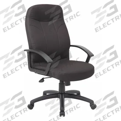 APPROVED VENDOR Office Chair: Black, Fabric Material, 29 in Back Ht, 20 1/2 in Seat Wd - Fixed-Arm Office Chairs