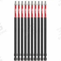 MILWAUKEE Power Bit: Power Bit, T25 Bit Size, Imperial, Torx® Head, T25 Bit Industry Size, 10 PK (MPN 48-32-4246). Key specifications — attr1119738: Hex; attr1119735: Imperial; attr1119740: Standard; attr1119734: Alloy Steel; attr1119737: Power Bit; attr1119741: MILWAUKEE.