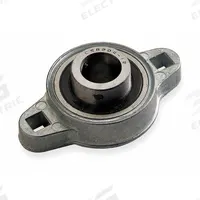 DAYTON 2 Bolt Flange Bearing: Radial Ball, 3/4 in Bore, Zinc, Set Screws, 3 5/8 in Lg, 2 1/4 in Wd (MPN 1A398). Key specifications — Bore Type: Cylindrical; Brand: DAYTON; Lubricant Material: NLGI #2 Equivalent; Mounting Bolt Size: 5/16 in; System of Measurement: Inch.