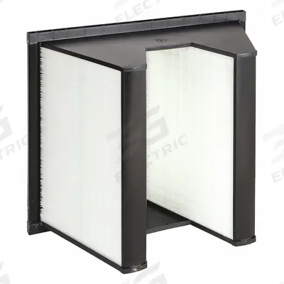 GRAINGER V-Bank Air Filter: 20 in x 24 in x 12 in, Fiberglass, Single Header - MERV 11 V-Bank Air Filters