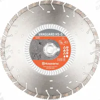 HUSQVARNA Diamond Saw Blade: Brick, 14 in Blade Dia., 1 in Arbor Size, Wet/Dry, For Masonry Saw (MPN VARI-CUT S45-14). Key specifications — attr1097734: Wet/Dry; attr1097738: Masonry Saw; attr1097751: HUSQVARNA.
