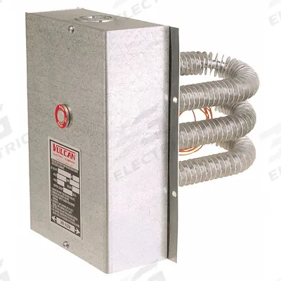 VULCAN Finned Tubular Air Duct Heater: 6,000 W Watt, 480V AC, 3 Phase - Finned Tubular Air Duct Heaters