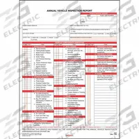 JJ KELLER Vehicle Inspection Report: Carbon, Annual Vehicle Inspection Report, 3-Ply, 2241. Key specifications — Manufacturer Part Number: 2241; Language: English; Brand: JJ KELLER; Format: Snap-Out; Form Type: Annual Vehicle Inspection Report; Includes Carbon: Carbon; Ply Count: 3-Ply; Standards: DOT Compliance.