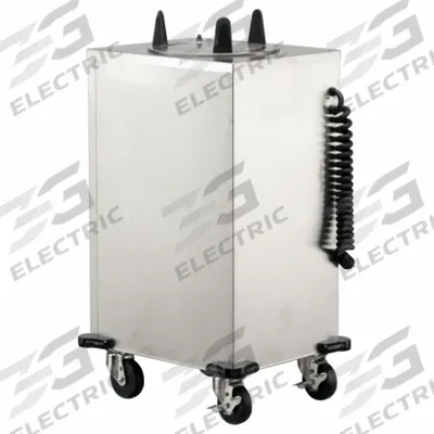 LAKESIDE Plate Dispenser Cart: Heated, 12 1/4 in Plate Size, 39 7/8 in Overall Ht - Heated Plate Dispenser Carts