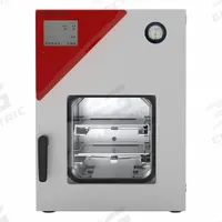 BINDER Laboratory Oven: Vacuum, 0.85 cu ft Capacity, 110°C Max Temp, 0.9 kW Watt, 0.85 cu ft Volume (MPN 9630-0013). Key specifications — attr1027177: 100/120V; attr1027180: BINDER; attr1027171: +9°C Above Ambient Temperature to +110°C; attr1027172: +/-1.0°C @ 100°C.