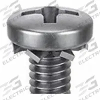 SEMS Screw: External Tooth, M2.5x0.45 Thread Size, 8 mm Lg, Stainless Steel, Passivated, Pan, 25 PK (MPN 1-MPE-2.5-8). Key specifications — Drive Size: #1.