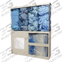 BOWMAN DISPENSERS Protection System: 25 in Overall Wd, 6 3/4 in Overall Dp, 4 Compartments, Plastic (MPN PS017-0212). Key specifications — Material: Plastic; Color: Brown; Brand: BOWMAN DISPENSERS; Product Type: Protection System; Compatible Dispensing Product: Aprons.