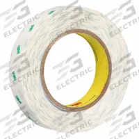 3M Transfer Tape: 1 in Wd, 60 yd Lg, 2 mil Thick, Kraft Paper, Acrylic, Transparent, Flame-Retardant (MPN 966). Key specifications — Series: 966; Bond Type: Permanent; Liner Material: Kraft Paper.