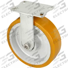 APPROVED VENDOR Plate Caster: Corrosion-Resistant/Debris-Resistant/Maint Free/Quiet-Roll, Rigid (MPN P27R-UY060K-16). Key specifications — Wheel/Tread Color: Yellow; Brand: APPROVED VENDOR; Roll Up: Rigid.