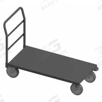 APPROVED VENDOR Platform Truck: 3,600 lb, 60 in L x 30 in W x 11 1/8 in H Deck, Solid, 12 ga Deck (MPN EPTRB30608PU95). Key specifications — Side Panel Type: No Side Panels; Brand: APPROVED VENDOR; Color: Gray; Caster/Wheel Configuration: (2) Swivel.
