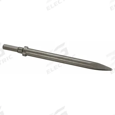 WESTWARD Moil Point Chisel: 0.58 in Shank Size, Hex, Oval - Moil Point Chisels for Chipping Hammers