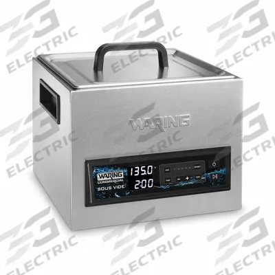 WARING 16-Liter Thermal Circulator: 16 L Capacity, 1,560 W Watt, Black/Silver - Sous Vides
