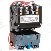 SIEMENS NEMA Magnetic Motor Starter: Non-Reversing, 3 Poles, NEMA Size 1, 27 A, 480V AC Coil (MPN 14DUB32AH). Key specifications — Brand: SIEMENS; Auxiliary Contact Form: 1NO; Coil Voltage: 380-440/440-480V AC; Phase: Three; Terminal Connection Type: Screw Terminals; Auxiliary Contacts Included: 1NO; Signaling Features: Pilot Light; Thermal Units Required: None (Not Applicable to Electronic Overloads).
