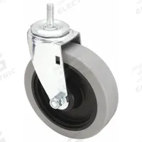 APPROVED VENDOR Stem Caster: Swivel, 5 in Wheel Dia., 1 1/4 in Wheel Wd, Polyurethane, 1 in Stem Lg (MPN 32J871). Key specifications — Brand: APPROVED VENDOR; Thread Size: 3/8"-16; Roll Up: Swivel.