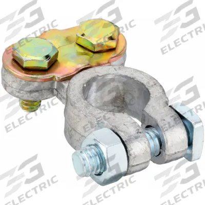 GROTE Battery Terminal: Universal, Top Post, 6 to 2/0 ga, Negative/Positive, Lead - Universal Alignment