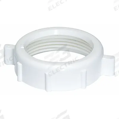 APPROVED VENDOR Nut: Plastic, White, 1 1/2 in Nominal Pipe Size, Slip - Drain Connecting Nuts, Washers & Gaskets
