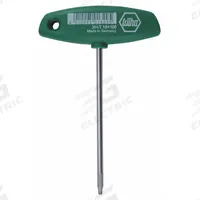 WIHA Torx Key: 1 Tips, Torx, Std End, T25 Tip Size, Long, Alloy Steel, Chrome, 3 29/32 in Handle Lg (MPN 36427). Key specifications — attr1205415: WIHA; attr1205419: Chrome.