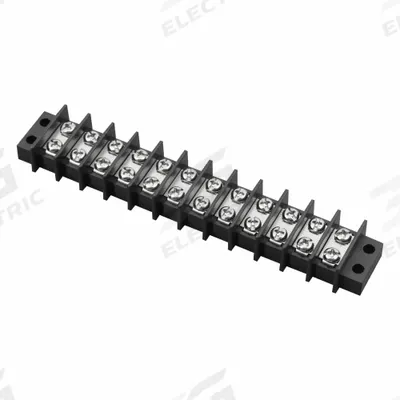 IDEAL Terminal Strip: 12 Poles, 22 AWG – 12 AWG For Wire Sizes - Surface Mount Barrier Strips