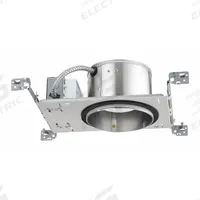 LED Recessed Down Light: Airtight New Construction, 6 in Dia, 600 lm, 3500K, 8.9 W, 120 to 277V AC (MPN IC22LED G4 06LM 35K 90CRI MVOLT ZT10). Key specifications — Voltage: 120 to 277V AC; Trim Color: Available Separately; Brand: JUNO LIGHTING; Ceiling Type: Flat Ceiling; Reflector or Baffle Color: No Reflector or Baffle; Trim Style: Available Separately; Dimmable: Yes; Color Temperature: 3500K.