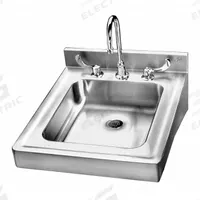 JUST MANUFACTURING Bathroom Sink: Lavatory Group, Silver, Stainless Steel, Dual Manual Handle (MPN HCL23520-34-J). Key specifications — Series: Lavatory Group; Includes: Faucet; Color: Silver; Brand: JUST MANUFACTURING; Sink Type: Bathroom; Material: Stainless Steel; Sink Material: Stainless Steel.