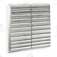 63"H-W 6 1/4"L Alum Wall Fan Shutter: For 60 in Fan, Double Panel, 63 in H, 63 in W, 2 1/2 in D (MPN 3C116). Key specifications — Airflow Direction: Horizontal; Blade Type: Flat Blade; Brand: DAYTON; Maximum Air Velocity: 2500 fpm; Mounting Position: Vertical.