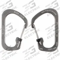 NITE IZE Carabiner: 10 lb Working Load Limit, Wire Gate, Stainless Steel, 1 11/16 in Overall Lg (MPN CSL2-11-R6). Key specifications — Brand: NITE IZE; Opening Type: Wire Gate.