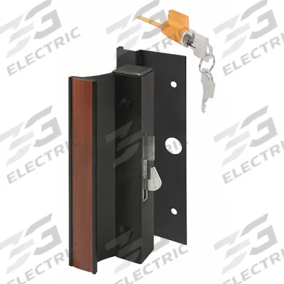 PRIME-LINE Sliding Door Lock: 2 1/8 in Lg, 1 in Wd - Recessed Handles for Sliding Doors