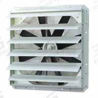Exhaust Fan: 24 in Blade, 1 Speed, 1/2 hp, Totally Enclosed Air Over, 5,448 cfm, 115V AC, 1 ph (MPN 1BLJ7). Key specifications — Brand: DAYTON; Motor Enclosure: Totally Enclosed Air Over; Frame Material: Fiberglass; Number of Speeds: 1; Nameplate Voltage: 115V AC.
