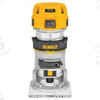 DEWALT Router: Compact, Fixed Base, 1.25 hp, Variable Speed, 27,000 RPM, 1/4 in Collet, Palm Grip (MPN DWP611). Key specifications — attr326433: Soft-Start; attr241172: Router; attr217717: 120V AC; attr217680: DEWALT.