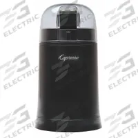 CAPRESSO Coffee and Spice Grinder: 0.2 lb Capacity, Single Hopper, Black, Plastic (MPN 505.01). Key specifications — Hopper Type: Single Hopper; Voltage: 120V AC; Brand: CAPRESSO.