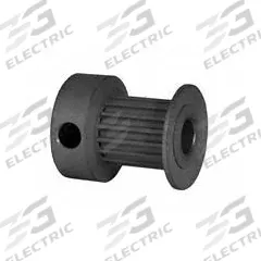 DAYTON Timing Pulley: Modified Curvilinear, Fixed, For GT Timing Belt Section, For 9 mm Belt Wd (MPN 16-2P09-6CA2). Key specifications — Brand: DAYTON; Finish: Clear Anodized; For Belt Series: Powerhouse®.