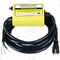 SENSING-SAF-STARTS Anti-Restart Device: 9 3/5 ft Lg, 5-15P Plug, Bare Wire Receptacle, 120V AC, 3/14 (MPN 1997). Key specifications — Jacket Material: Rubber; Voltage: 120V AC; Brand: SENSING-SAF-STARTS; NEMA Receptacle Configuration: Bare Wire; NEMA Plug Configuration: 5-15P.