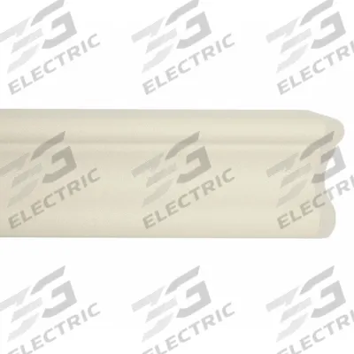 ACROVYN Accent Rail: FR-251, PETG, Eggshell, 2 1/2 in Overall Ht - PETG Crash Rails & Bumper Guards