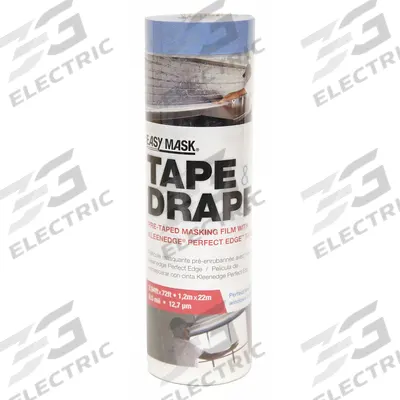 TRIMACO Self-Adhesive Containment Film: Light Duty, 0.5 mil Thick, 4 ft Wd, 72 ft Lg - Tape & Drape Wall Barrier Films