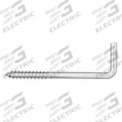 APPROVED VENDOR Shoulder Hook: Screw-In, 1 Points per Hook, Silver, 3/4 in Projection - Screw-In Utility Hooks