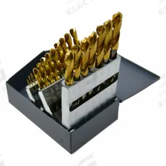 CLE-LINE Jobber Length Drill Bit Set: 29 Pc, 1/16" to 1/2" by 64ths, 135° Split Point (MPN C66113). Key specifications — attr1236168: Metal Index.