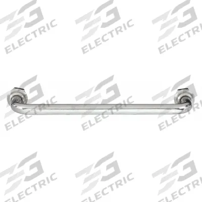 MONROE PMP Pull Handle: Threaded Holes, Stainless Steel, Silver, 5/16"-18 Screw Size - Standard Pull Handles