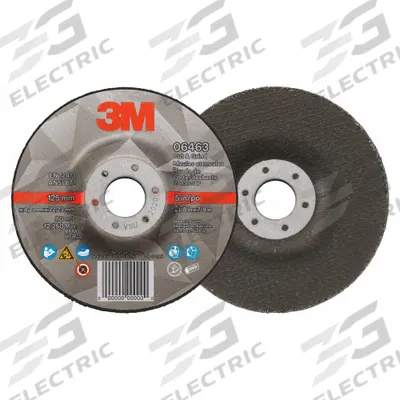 3M Cut-Off & Grinding Wheel: Type 27, 5" x 1/8" x 7/8", Ceramic, 36 Grit - Cool-Cutting Combination Wheels for Carbon & Stainless Steel
