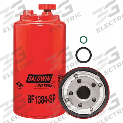 BALDWIN FILTERS Fuel Filter: Spin-On, 3 11/16 in Outside Dia, 1"-14 Thread Size, Cellulose - Spin-On Fuel Filters