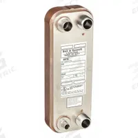 Heat Exchanger: 12,000 BtuH Refrigerant, 50 gpm, 3.38 sq ft, Copper Braze, Stainless Steel Plate (MPN BPR410-14-LCA). Key specifications — Brand: BELL & GOSSETT.